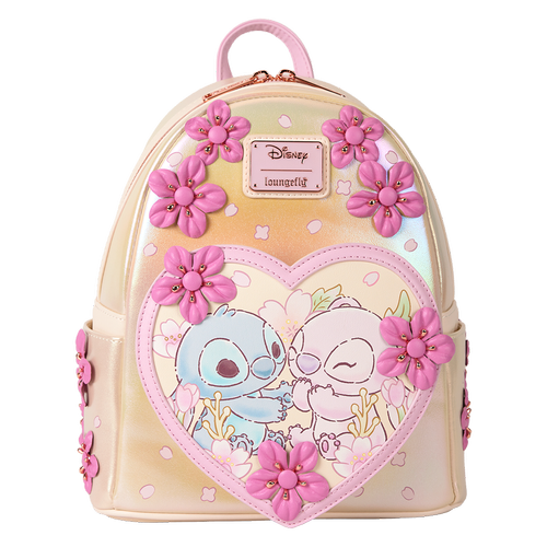 Loungefly Stitch and Angel Cherry Blossom Sakura Disney Collection